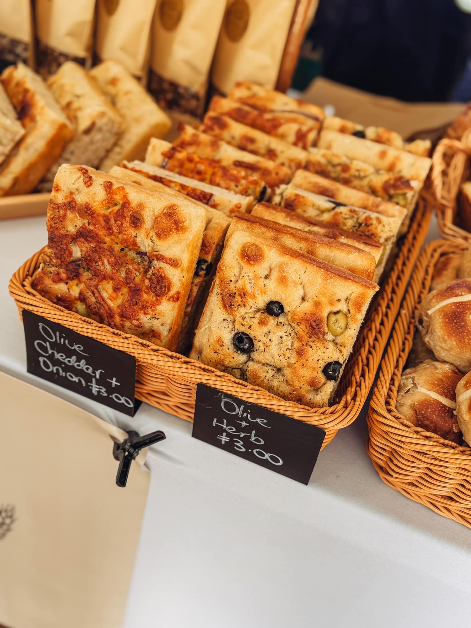 Baked crusty bread