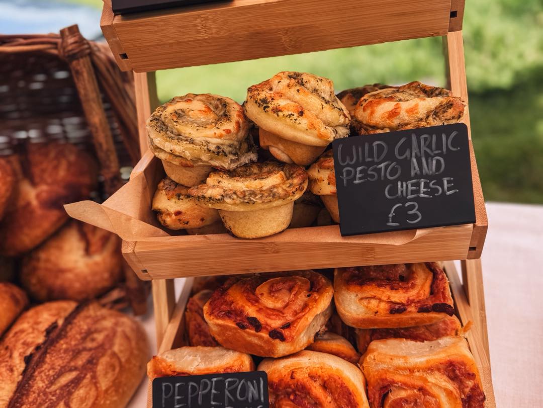 Baked crusty bread