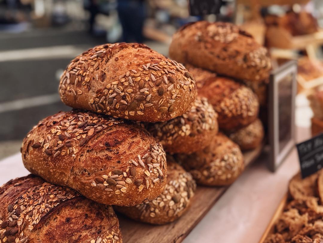 Fresh sourdough bread